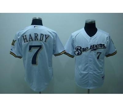mlb milwaukee brewers #7 hardy white