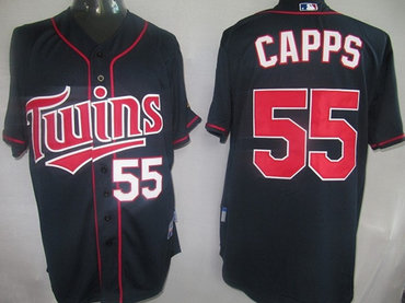 mlb minnesota twins 55 capps blue