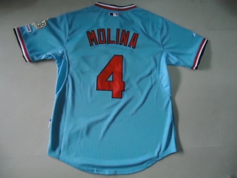 mlb st.louis cardinals 4# molina blue