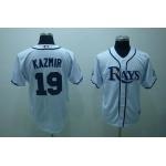 mlb tampa bay rays #19 kazmir white(2008 ws patch)