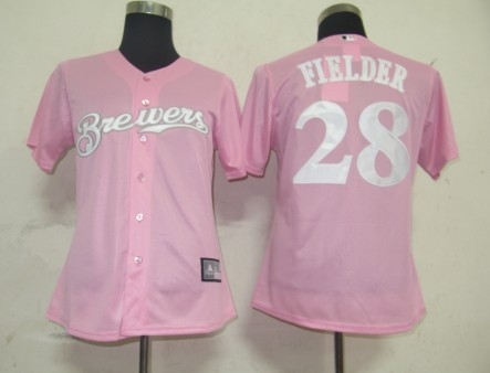 mlb women jerseys milwaukee brewers 28 prince fielder pink mlb women jerseys milwaukee brewers 28 prince fielder pink