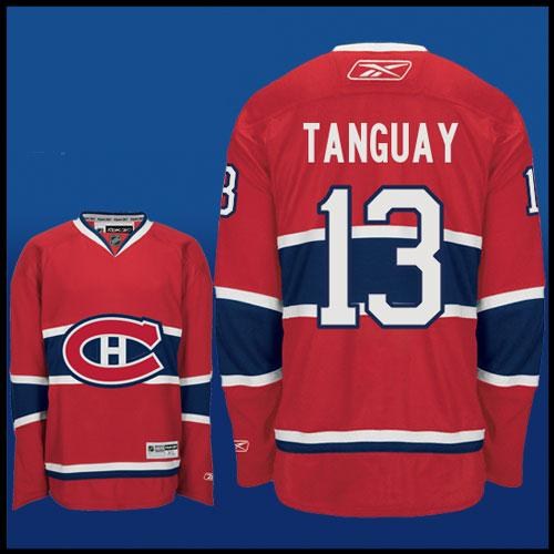 montreal canadiens #13 alex tanguay red ch patch jersey