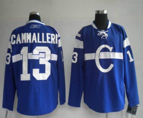 montreal canadiens #13 cammalleri blue nhl jerseys
