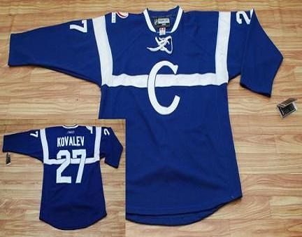 montreal canadiens #27 alexei kovalev blue c patch jersey