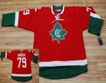 montreal canadiens #79 markov red jersey