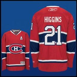 montreal canadiens 21 higgins red ch patch
