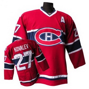 montreal canadiens 27 alexei kovalev 100th a patch red