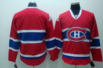 montreal canadiens stitched replithentic ch blank red jersey