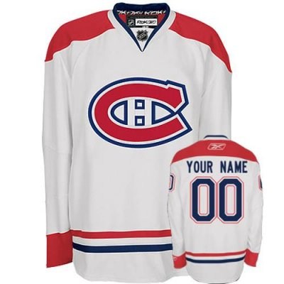 montreal canadiens white customized hockey jersey montreal canadiens white customized hockey jersey