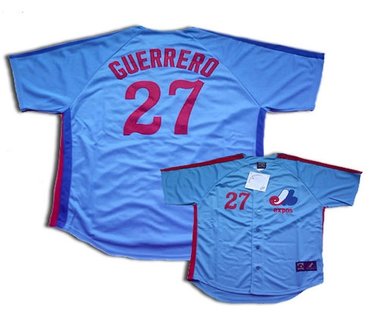 montreal expos #27 guerrero blue throwback jerseys montreal expos #27 guerrero blue throwback jerseys