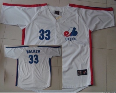 montreal expos 33 walker white throwback jersey montreal expos 33 walker white throwback jersey