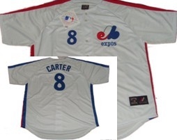 montreal expos 8 carter white throwback jersey montreal expos 8 carter white throwback jersey