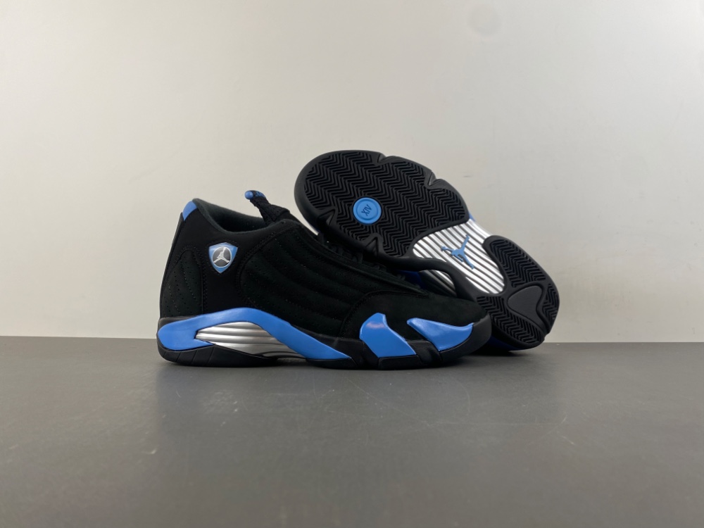 Air Jordan 14 Black/University Blue 487471-002
