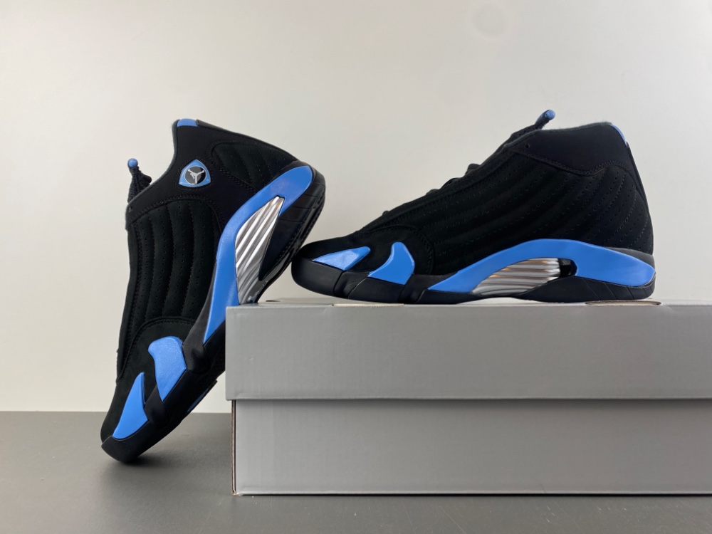 Air Jordan 14 Black/University Blue 487471-002