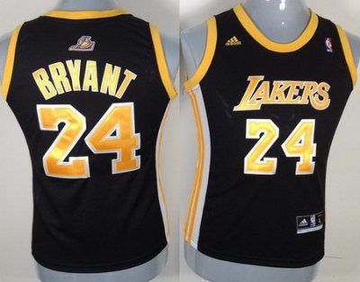 n Los Angeles Lakers 24 Kobe Bryant Black Swingman Jersey Yellow Number n Los Angeles Lakers 24 Kobe Bryant Black Swingman Jersey Yellow Number