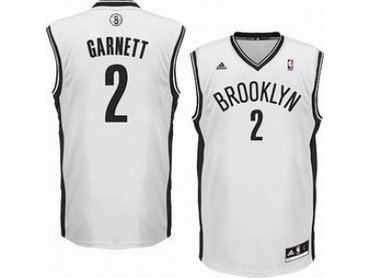 nba brooklyn nets #2 garnett white(revolution 30 swingman)