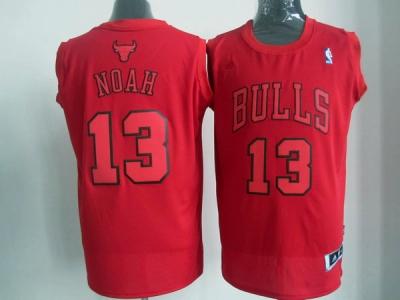 nba chicago bulls #13 noah red jerseys[fullred]