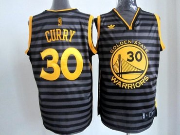 nba golden state warriors #30 curry grey jerseys(black strip)