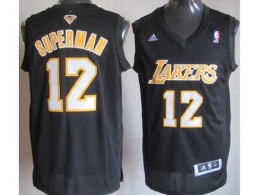 nba los angeles lakers #12 superman black(revolution 30 swingman)(superman)