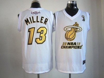 nba miami heat #13 miller white(2012 champions)
