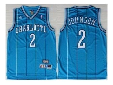 nba new orleans hornets #2 johnson blue(stripe fans edition)