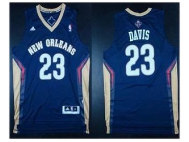 nba new orleans hornets #23 anthony davis blue(revolution 30 swingman)