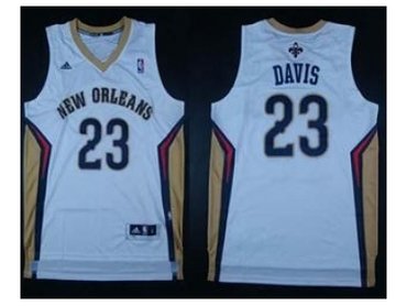 nba new orleans hornets #23 anthony davis white(revolution 30 swingman)