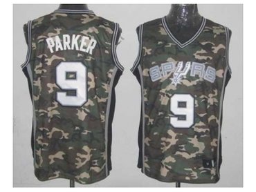 nba san antonio spurs #9 tony parker camo