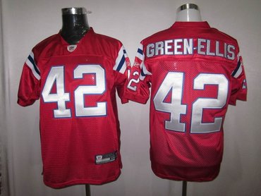 new england patriots #42 green-ellis red color jersey new england patriots #42 green-ellis red color jersey