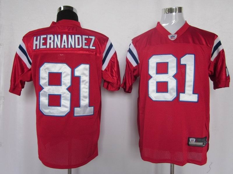 new england patriots #81 hernandez red color jersey new england patriots #81 hernandez red color jersey