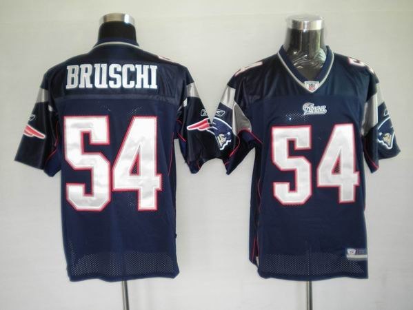 new england patriots 54 bruschi blue jerseys new england patriots 54 bruschi blue jerseys