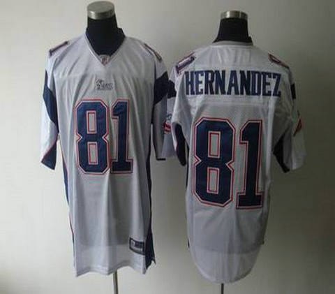 new england patriots 81 hernandez white colors jerseys