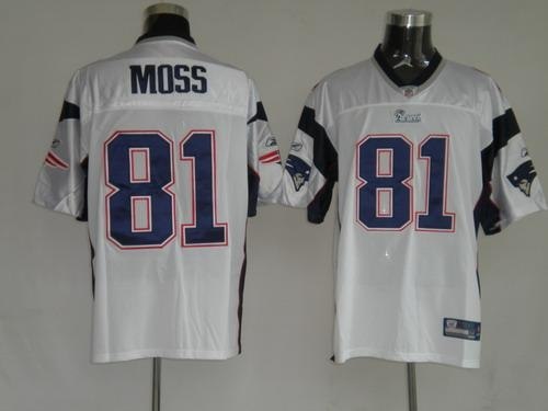new england patriots 81 randy moss white jerseys