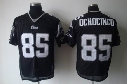new england patriots 85 chad ochocinco full black jersey