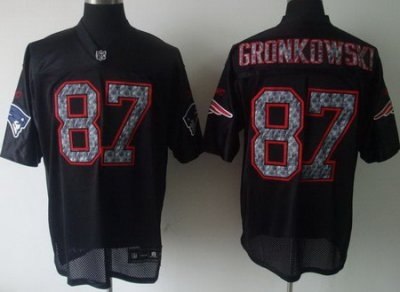 new england patriots 87 rob gronkowski black united sideline jersey
