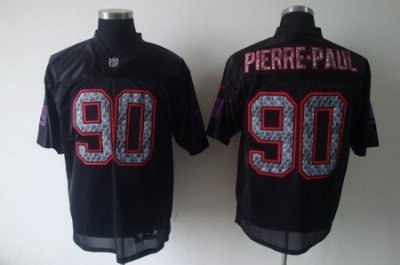 new england patriots 90# pierre-paul black united sideline jersey