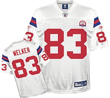 new england patriots afl 50th anniversary wes welker white jersey