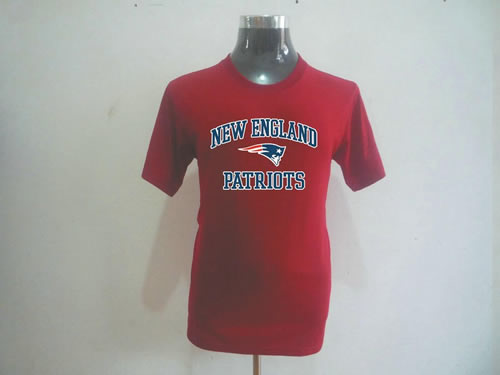new england patriots big & tall heart & soul t-shirt red