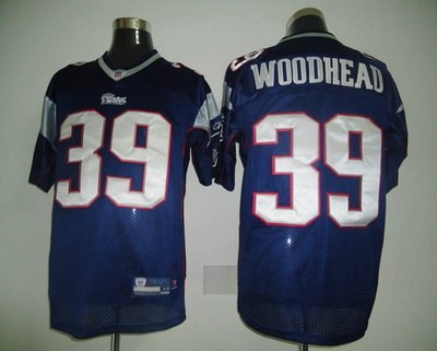 new england patriots danny woodhead #39 replica blue jersey