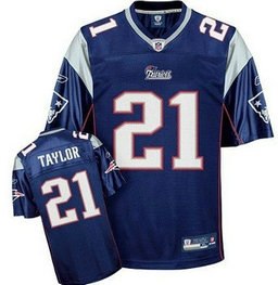 new england patriots team 50 anniversary 21 taylor blue jersey