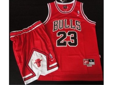 new nba chicago bulls #23 jordan red(Suits)