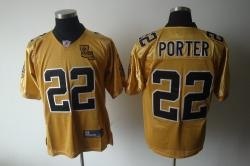 new orleans saints #22 porter yellow jerseys