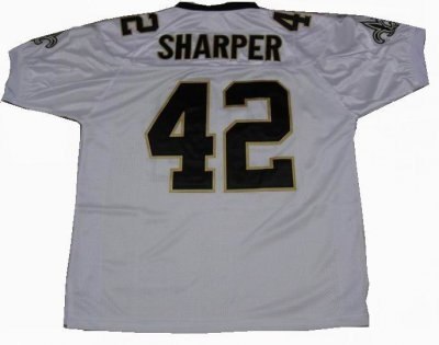 new orleans saints #42 darren sharper color white jersey