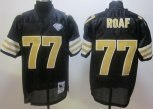 new orleans saints #77 willie roaf black throwback jerseys