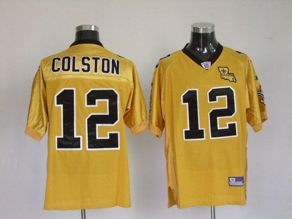 new orleans saints 12 marques colston yellow