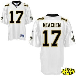 new orleans saints 17 robert meachem white