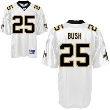new orleans saints 25# reggie bush white