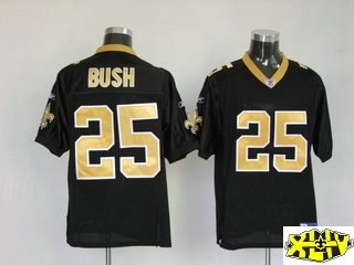 new orleans saints 25 reggie bush black golden