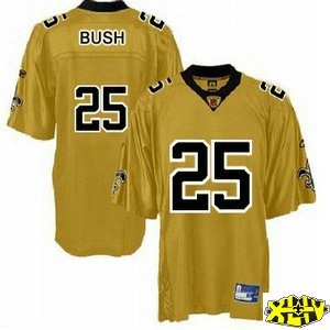 new orleans saints 25 reggie bush gold golden