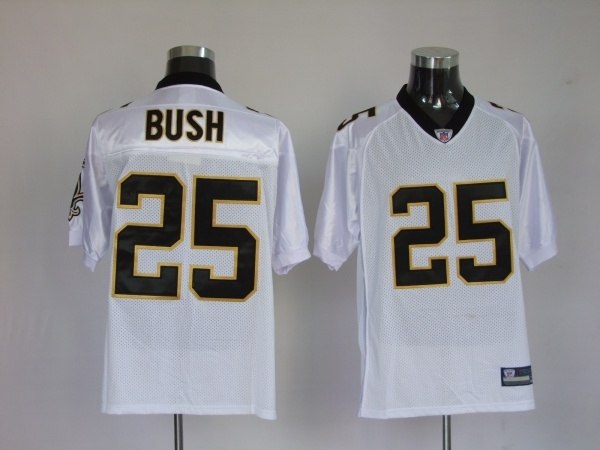 new orleans saints 25 reggie bush white